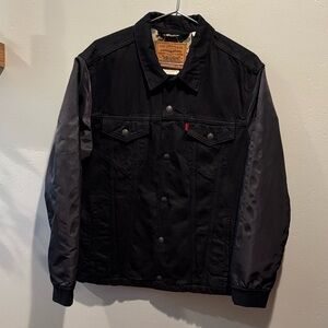 Black Levi’s Men’s Denim Premium Jacket Fresh Leaves Justin Timberlake Collab